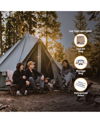 White Duck Outdoors Regatta Bell Tent - 13' (Desert Red, Water Repellent