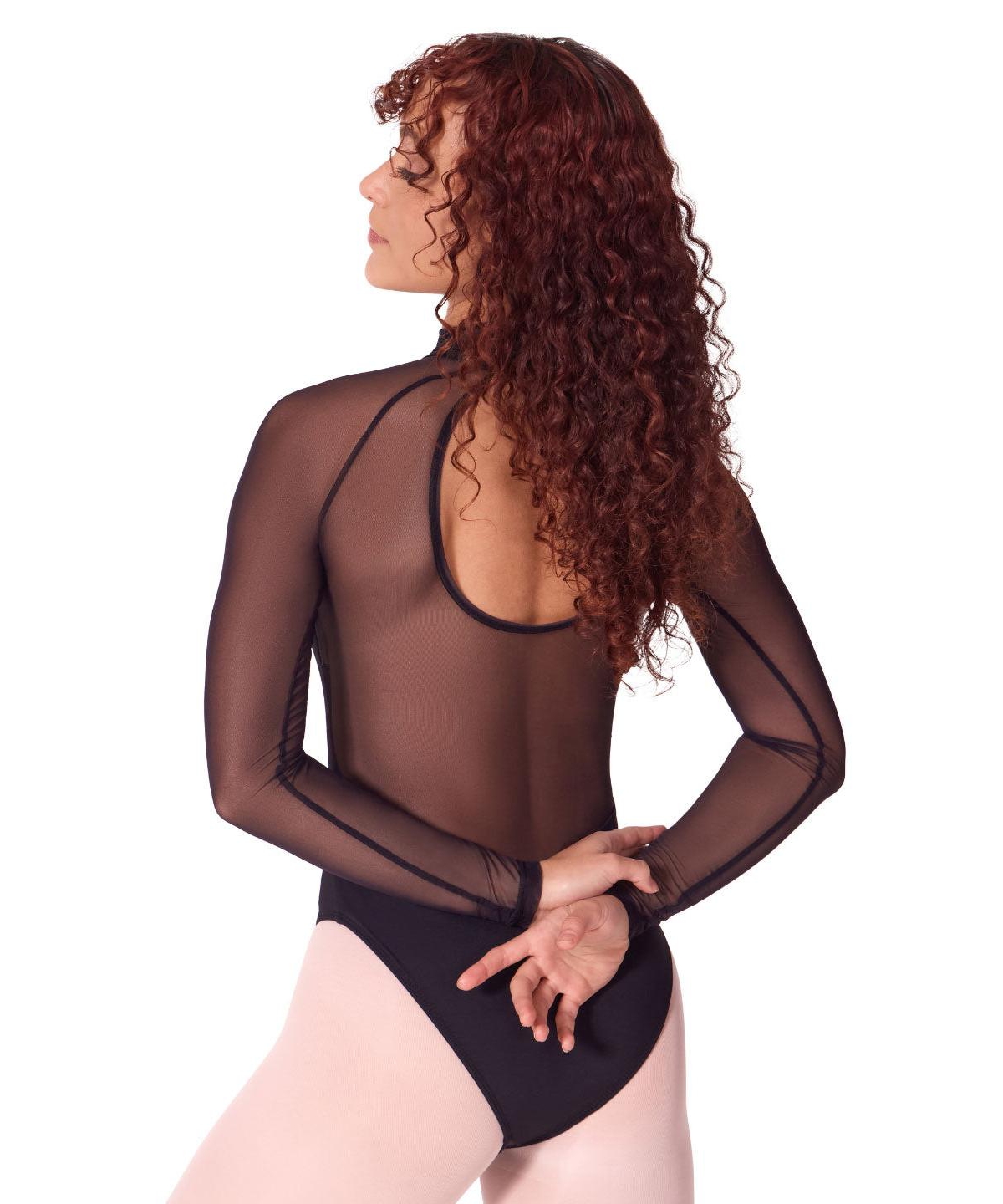 Capezio Women's Soft Elegance Long Sleeve Mesh Leotard