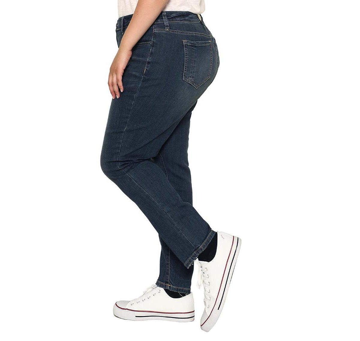 SLINK Jeans Women's Denim High Rise Ankle Skinny in 28" inseam - Flora view 2 — MAYCSS fashion products