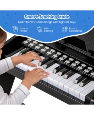 25 Keys Digital Piano with Music Stand,Teaching Mode,Lighted Keys, Adjustable Speed