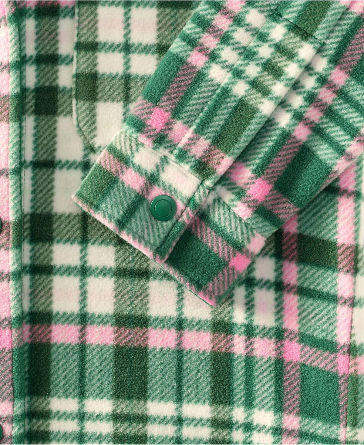 Lands' End Plus Print Anyweather Fleece Shirt Jacket