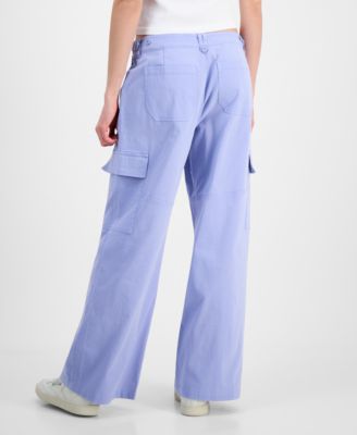Juniors' Wide-Leg Cargo Pants