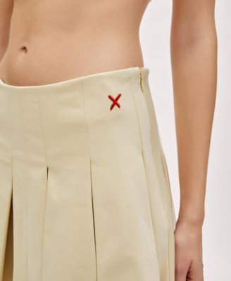 Women's Cotton Pleated Skirt