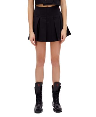 Women's Cotton Pleated Skirt