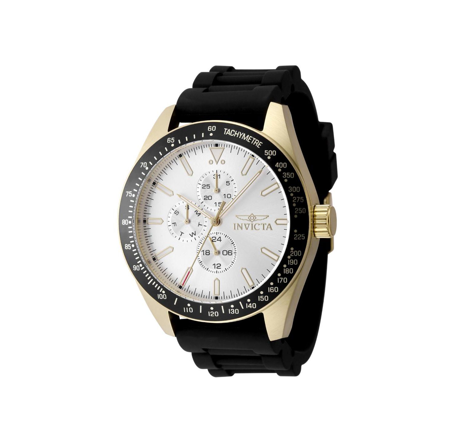Men's 48857 Aviator Quartz VH67 Silver Dial Watch