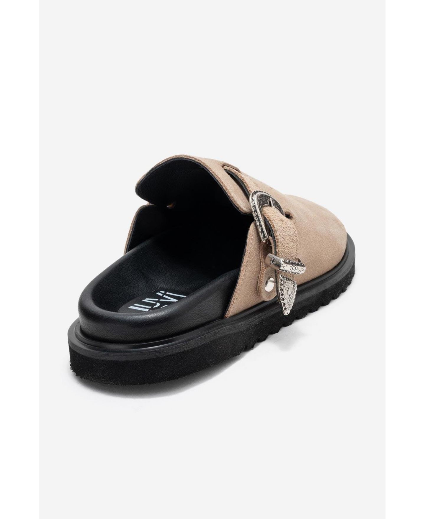Женские сабо Forever & Always Shoes Vesta Leather Mule, цвет: Бежевый замшевый кожаный — фото 5