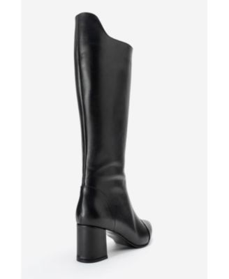 Women's Osmera Leather Block Heel Knee High Boot