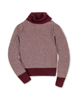 Women's Organic Tweed Stitch Turtleneck Sweater
