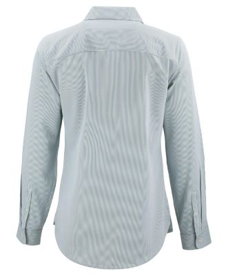 Women's Cutter and Buck Skyline Epic Confidence Pinstripe Long Sleeve Dress Shirt