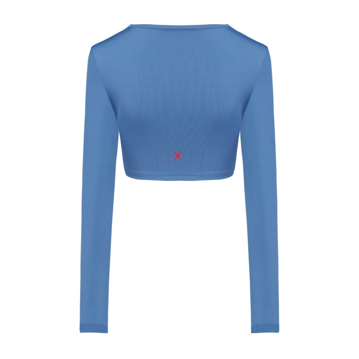 Женский топ PCFG Free Heaven Long Sleeve Crop, цвет: Синий — фото 6