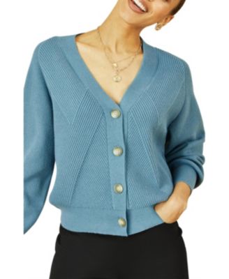 Women's Knitted Stitch Detail Cardigan