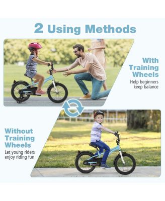 16 Inch Kids Bike for 4-7 Years Old Children Bicycle with Training Wheels