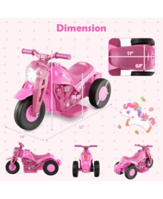 6V Kids Electric Ride on Motorcycle with Bubble Maker and Music