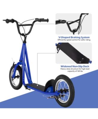 Height Adjustable Kid Kick Scooter with 12 Inch Air Filled Wheel