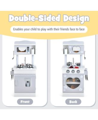 Chef Pretend Kitchen Playset with Cooking Oven and Sink for Toddlers