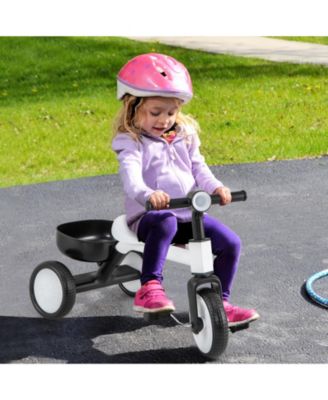 Toddler Convertible Trike with 86° Limited Steering Angle and Carbon Steel Frame