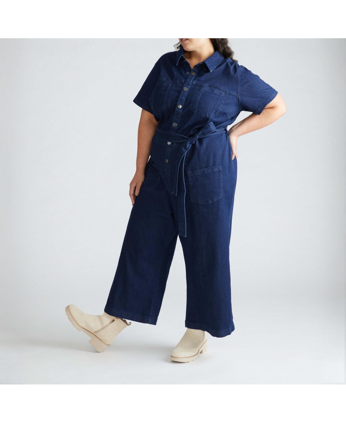 Universal Standard Women's Denim Jumpsuit