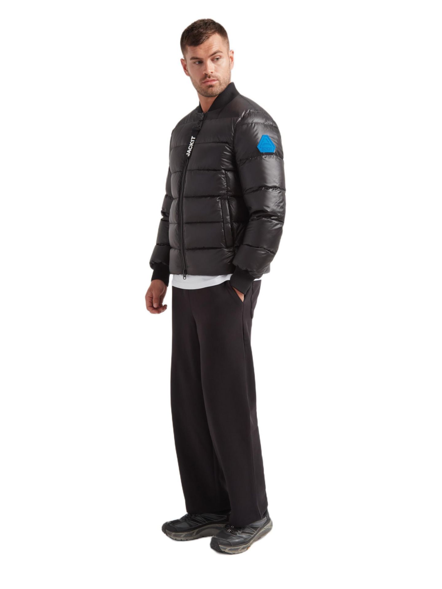 Мужская куртка JACK1T Vortex Long Sleeve Bomber, цвет: Чёрный — фото 3