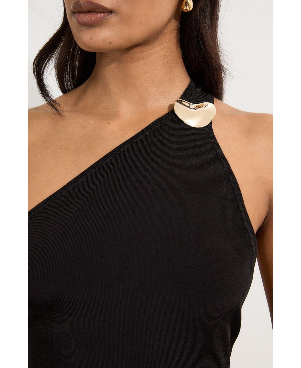 Karen Millen Women's Backless Knit Dress With Hardware