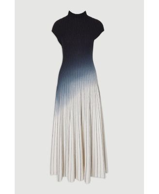 Women's Dip Dye Detail Knitted Maxi Dress