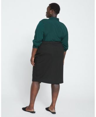 Plus Size Danube Ponte Skirt