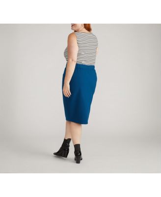 Plus Size Danube Ponte Skirt