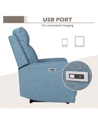 Electric Power Recliner Armchair with USB Port, Sofa Recliner,