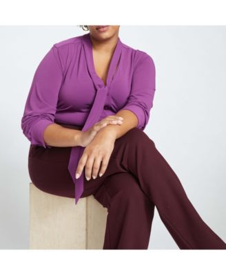 Plus Size Smart Signature Ponte Pants Long
