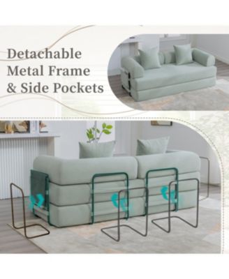 Streamdale Foldable & Compressible Sofa with Metal Frame for Small Spaces