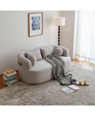 Streamdale Sofa-in-a-Box Memory Foam 2-Seater Couch, Gray