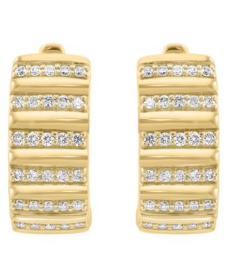 Diamond Earrings (3/8 ct. t.w.) in 14k Yellow Gold