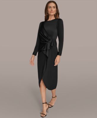 Women's Ruched Midi Dress