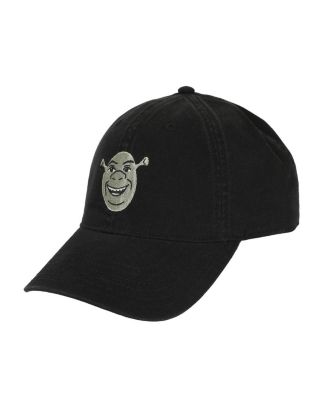 Men's Embroidered Character Face Black Unstructured Baseball Cap