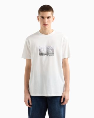 Men's Short Sleeve Crewneck Palm Tree Logo Graphic T-Shirt