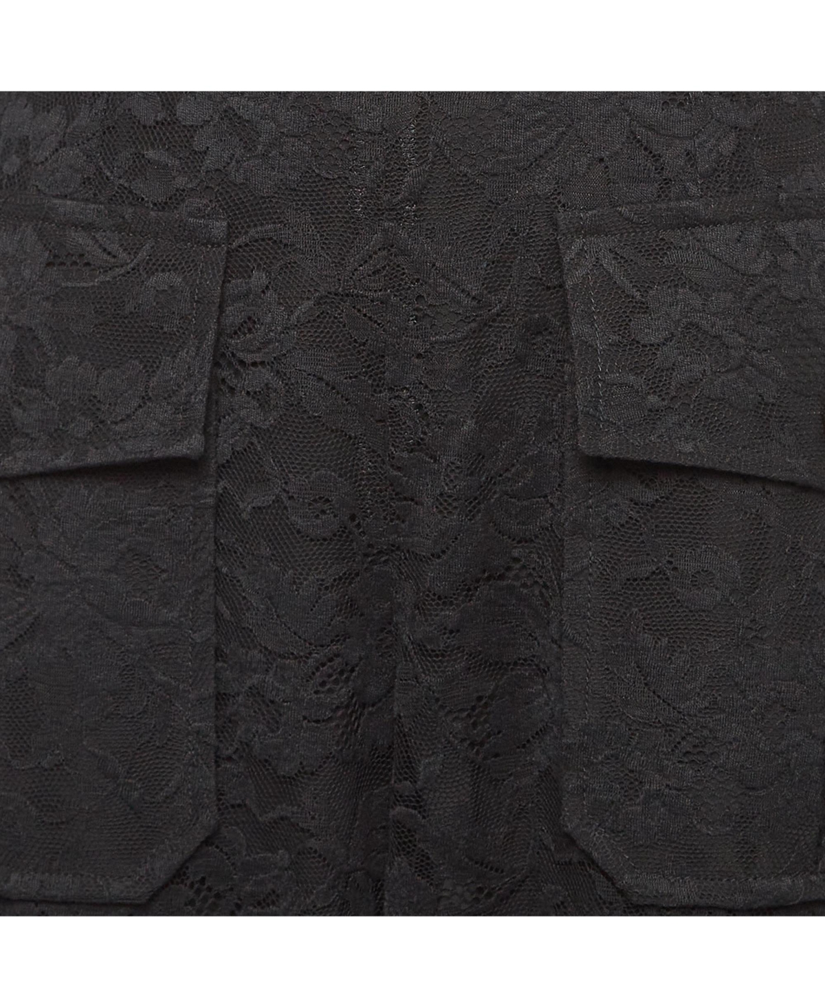 Pre-Owned Chloe Women's Black Floral Pattern Lace Sheer Trousers