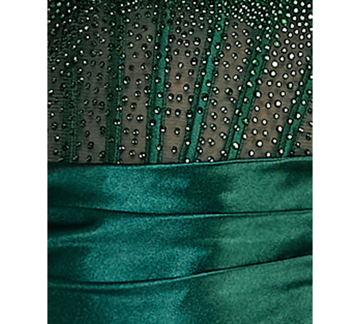 City Studios Juniors' Square Neck Side Slit Gown