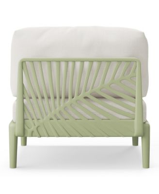 Modern Outdoor Polypropylene Resin Deep Seating Armless Sectional