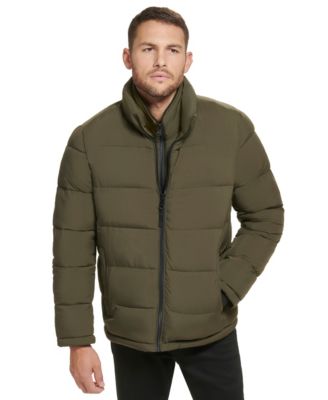 Men's Puffer With Set In Bib Detail, Created for Macy's