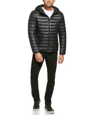 Men's Hooded & Quilted Packable Jacket
