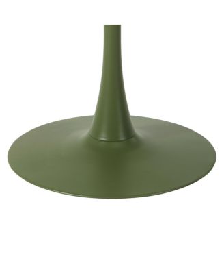 5-Piece Outdoor Metal Dining Table Set And Stackable Resin Patio Chairs