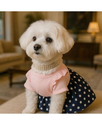 Parisian Pet Nautical Dots Dress