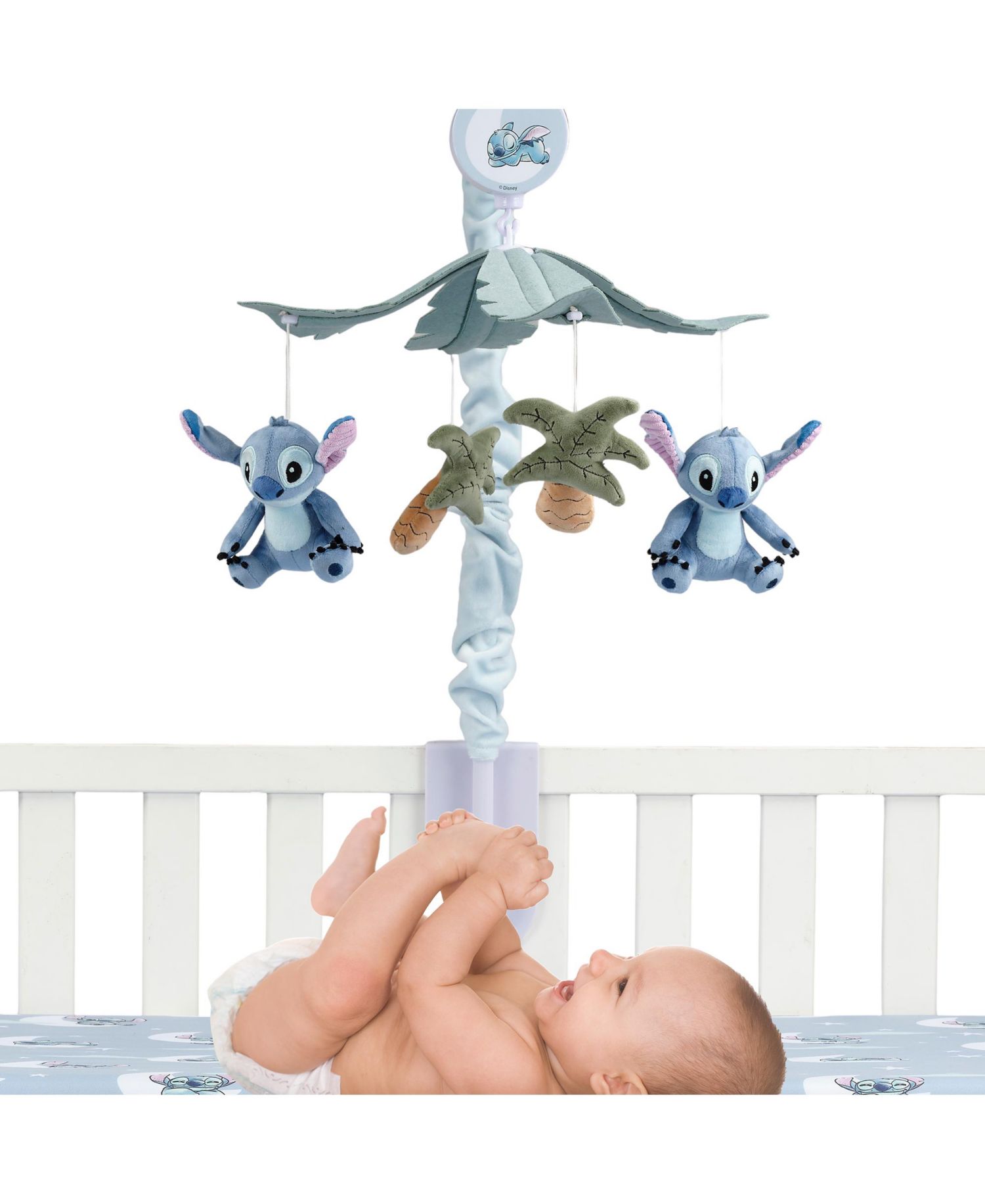 Disney Stitch Musical Baby Crib Mobile Soother Toy