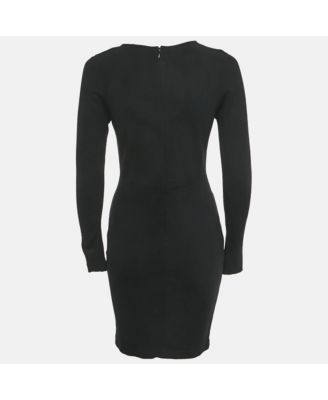 Women's Black Stretch Knit Short Dress