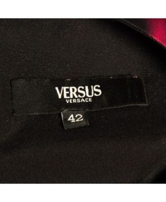 Women's Pre-Owned Versus Versace Pink Animal Print Zip Detail Mini Dress