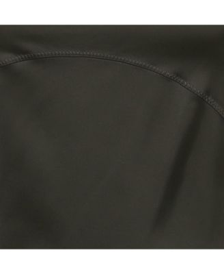 Women's Black Satin Sleeveless Slip Dress