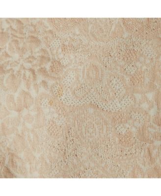 Women's Pink Jacquard Knit Mini Bodycon Dress