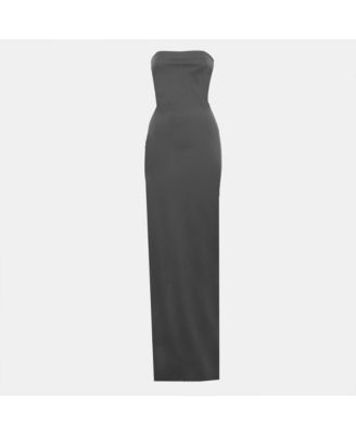 Women's X Kim Grey Jersey Off-Shoulder Maxi Dress