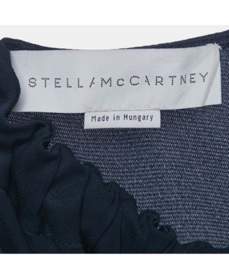 Women's Navy Blue Georgette Chain Detail Mini Dress