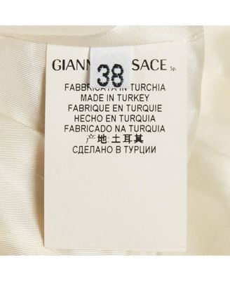 Women's Collection White Leather Sleeveless Mini Dress