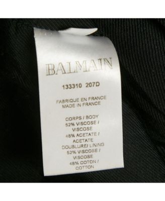 Women's Black Crepe Button Detail One Shoulder Mini Dress